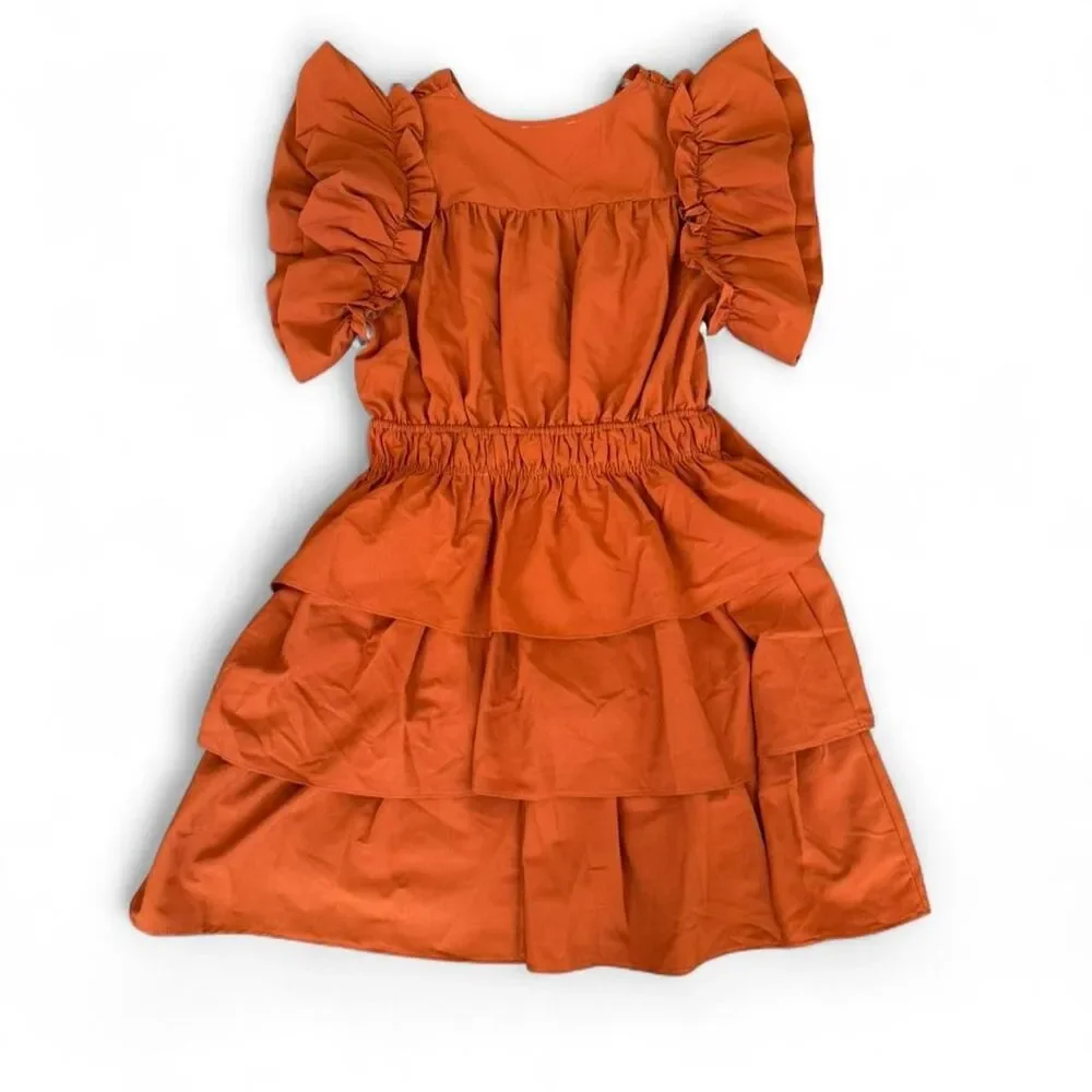 Entro Women's Rust Orange Dress Size M - Picture 6 of 6